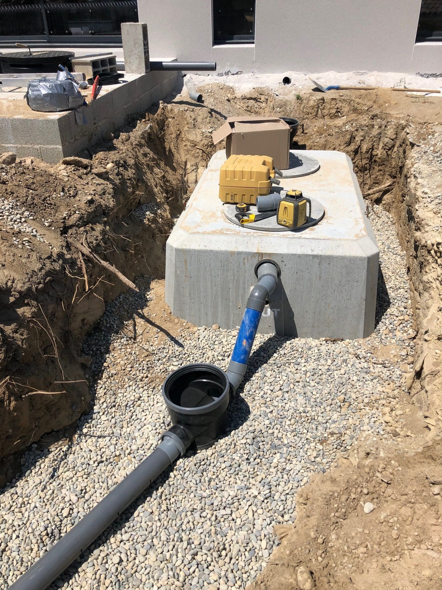 travaux d'assainissement